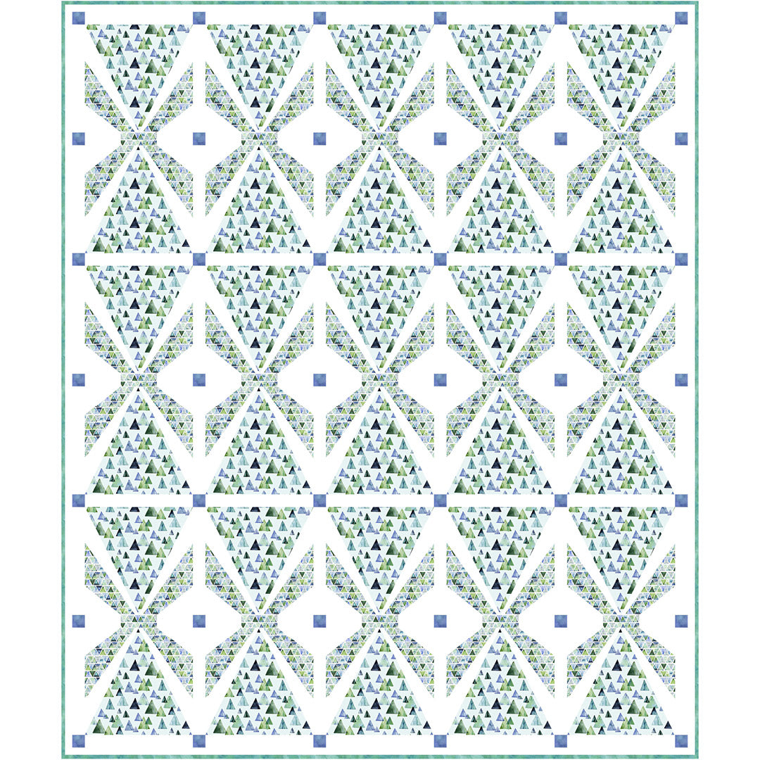 Gemstones<br>Blue Triangle Quilt by Cyndi Hershey<br>Available Now!