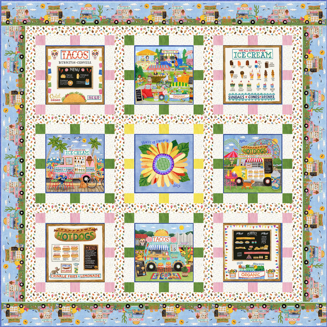 Gourmet To Go<br>Quilt by Stacey Day<br>Available now.