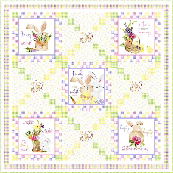 Hoppy Easter<br>Quilt & Table Runner by Cyndi Hershey<br>Available Now!