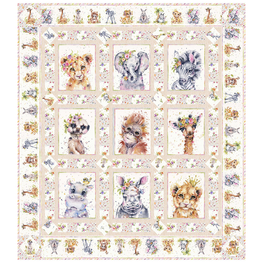 Little Darlings Safari<br>Quilt by Stacey Day<br>Available Now.