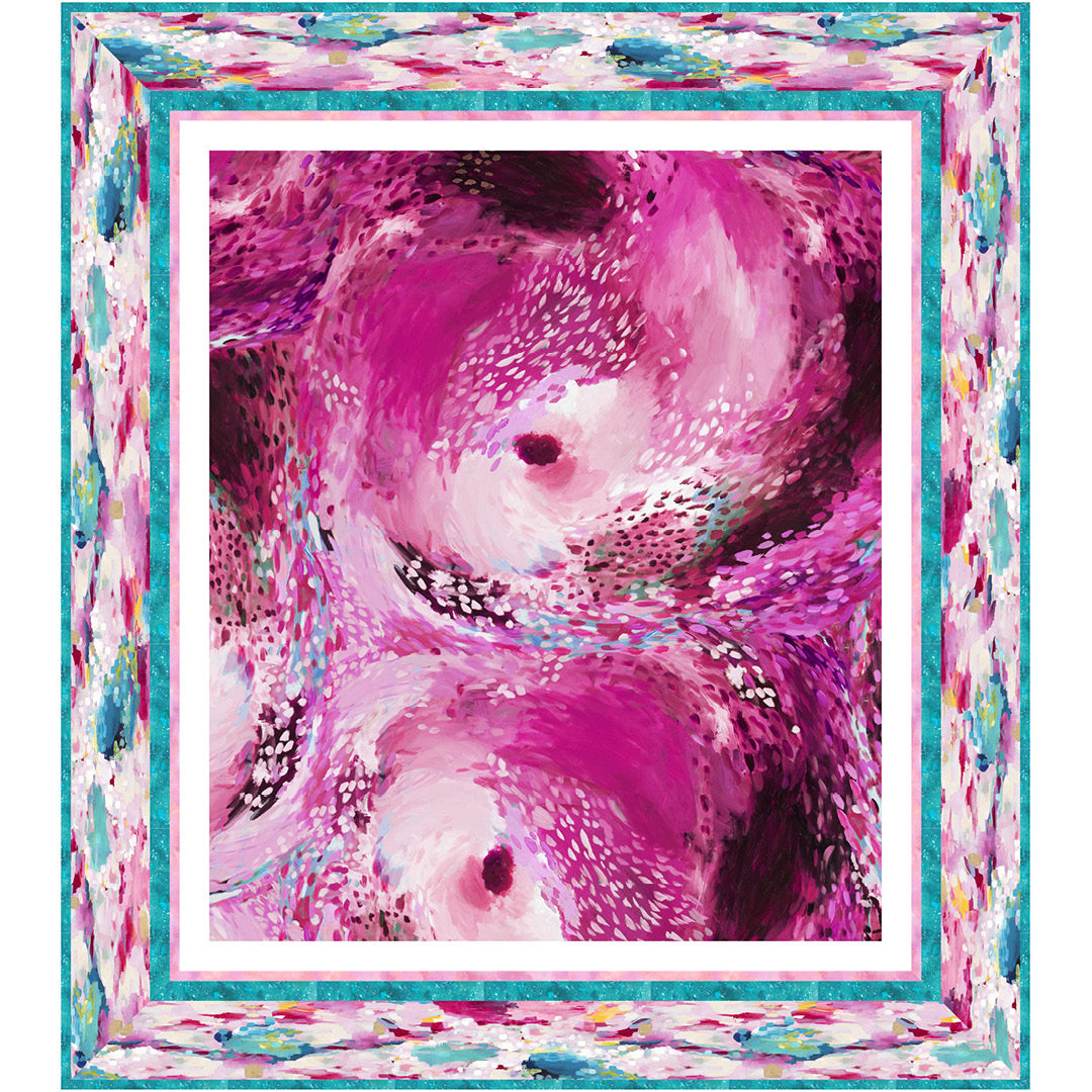 Moon Tide<br>Pink Quilt by Cyndi Hershey<br>Available October 2023.
