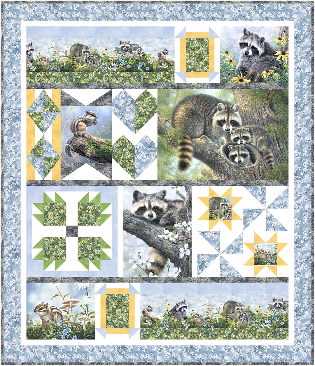 Forest Friends<br>Quilt by Denise Russell<br>Available Now!