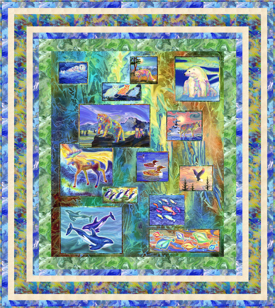 Magnificent Animals<br>Quilt by Stacey Day<br>Available Now.