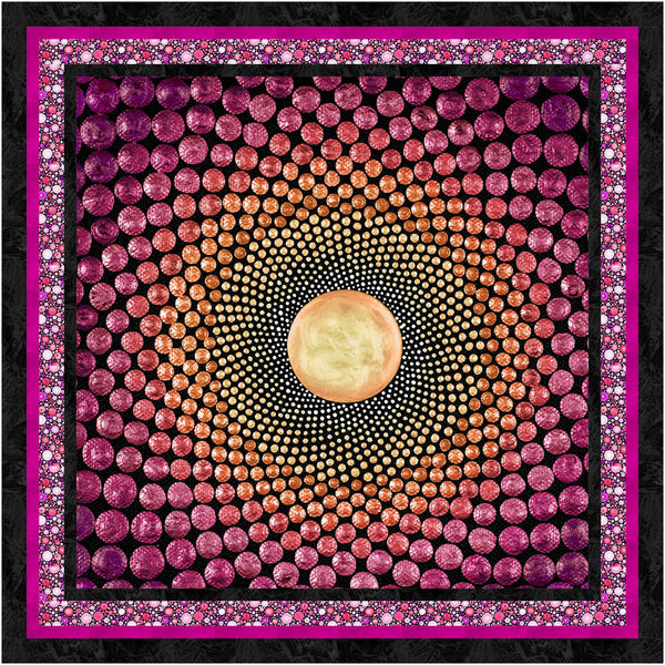 Mindful Mandalas<br>Quilt by Cyndi Hershey<br>Available Now
