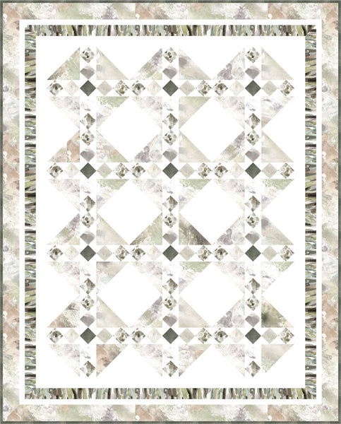 Papier Maché Tiles Quilt<br>by Cyndi Hershey