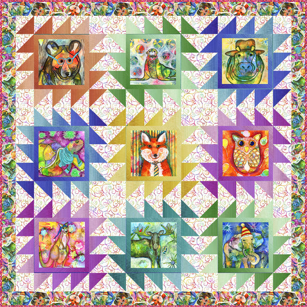 Party Animals UPDATED<br>Quilts by Stacey Day & Cyndi Hershey<br>Available Now!