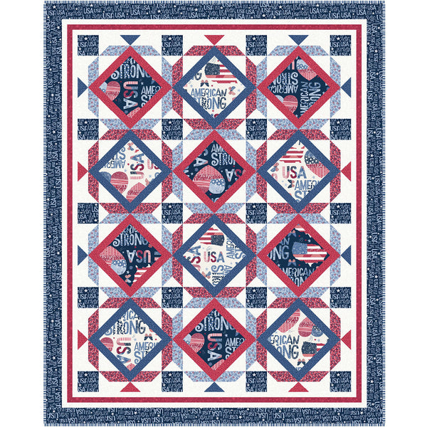 Patchwork Americana <br>Quilt by Cyndi Hershey<br>Available Now!