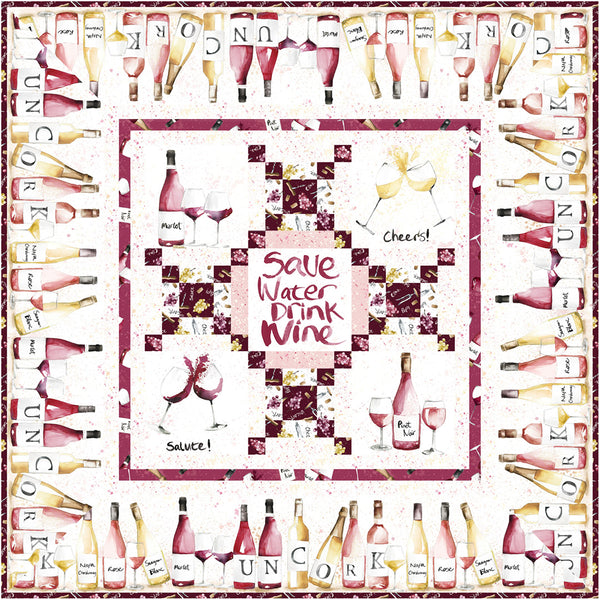 Pop The Cork!<br>Table Topper by Denise Russell<br>Available Now!