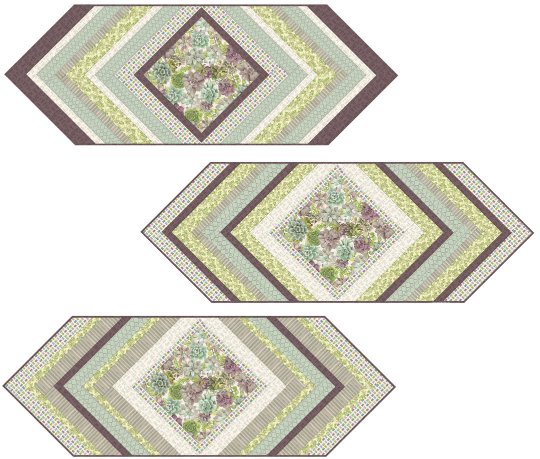 Rustic Rosettes Table Runner<br>Pattern for Purchase