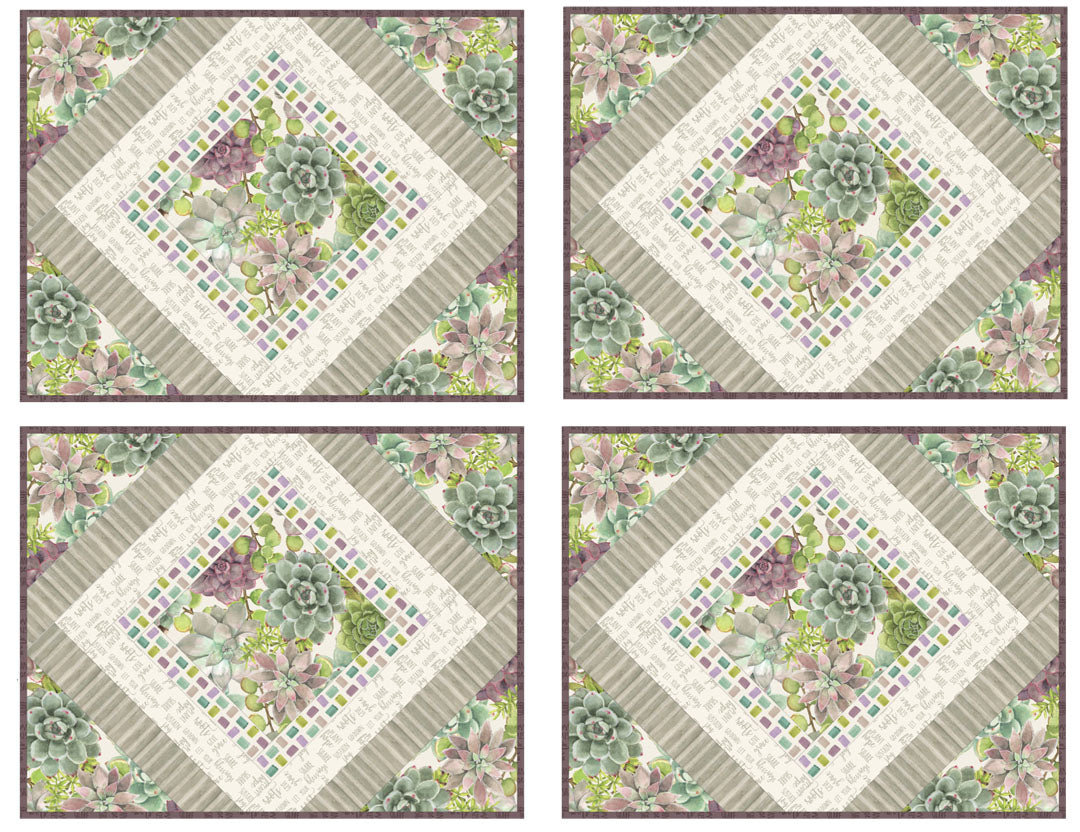 Rustic Rosettes Placemats #2<br>Pattern for Purchase