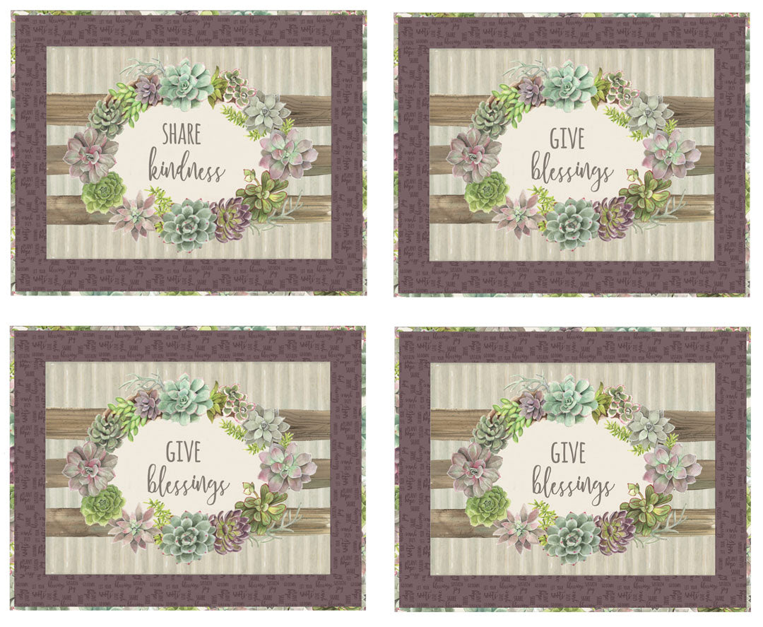 Rustic Rosettes Placemats