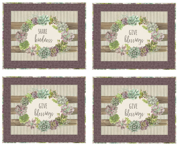 Rustic Rosettes Placemats