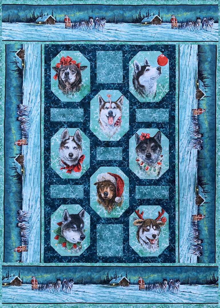Santa's Siberians<br>by Lisa Moore<br>Pattern for Purchase