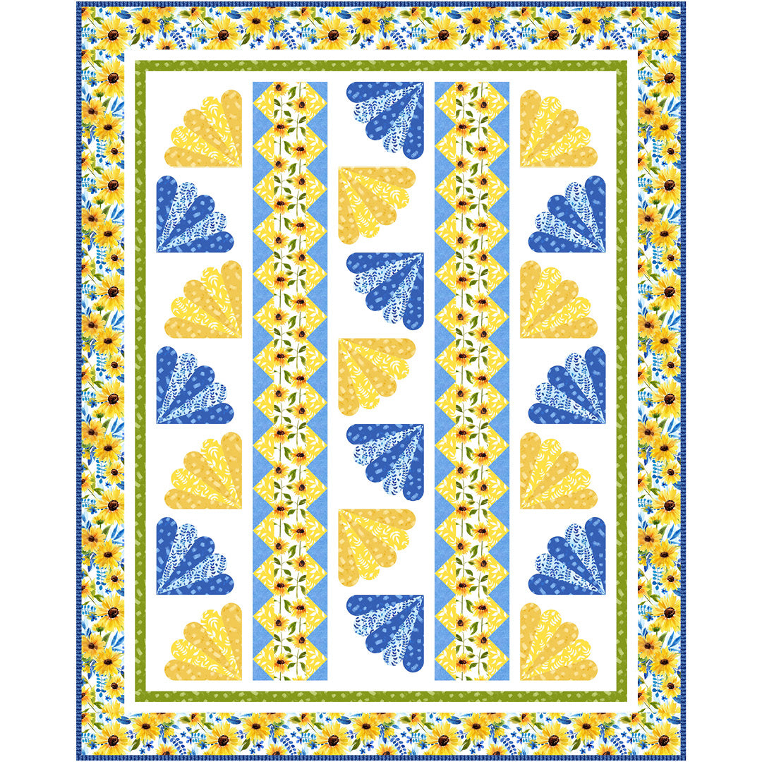 Simply Sunny<br>Quilt by Cyndi Hershey<br>Available Now.