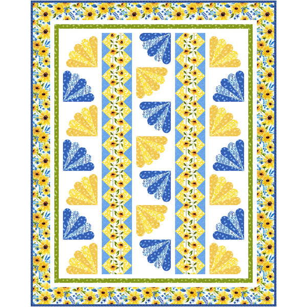Simply Sunny<br>Quilt by Cyndi Hershey<br>Available Now.