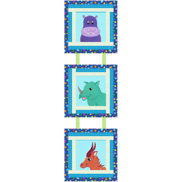 Smiling Safari Friends<br>Wall Hanging by Cyndi Hershey<br>Available Now!