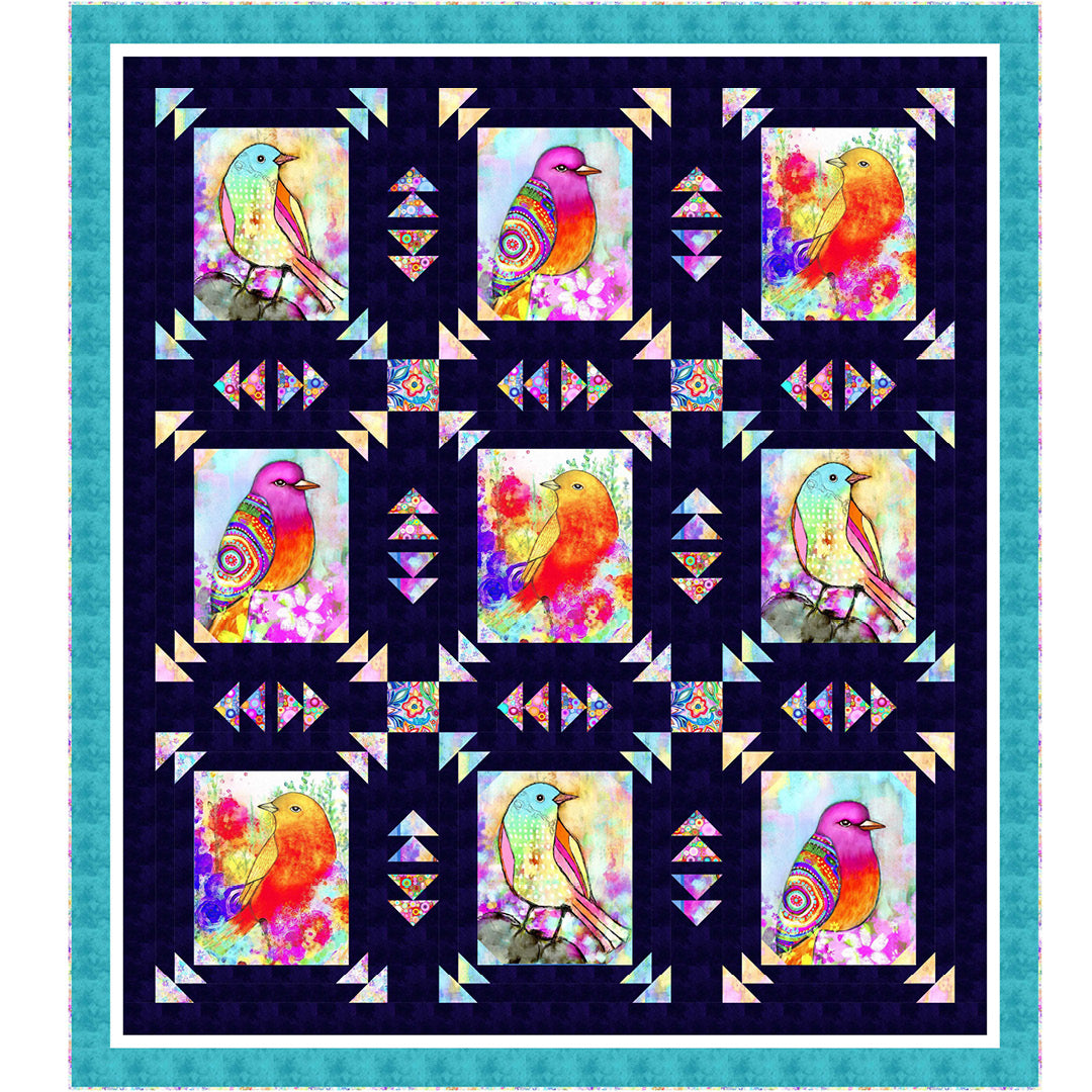 Songbird Serenade<br>Quilt by Wendy Sheppard<br>Available Now.