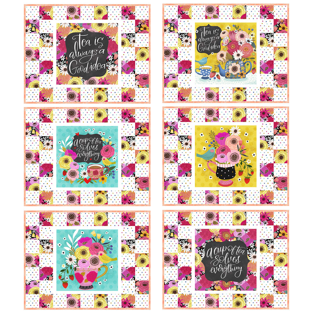 Springtime Tea<br>Light & Dark Placemats by Wendy Sheppard<br>Available Now!