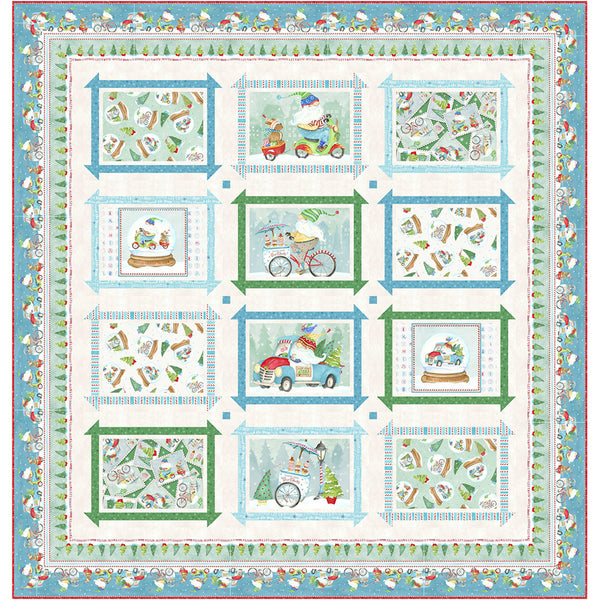Wheeling Winter Wonderland<br>Quilt by Wendy Sheppard<br>Available Now.