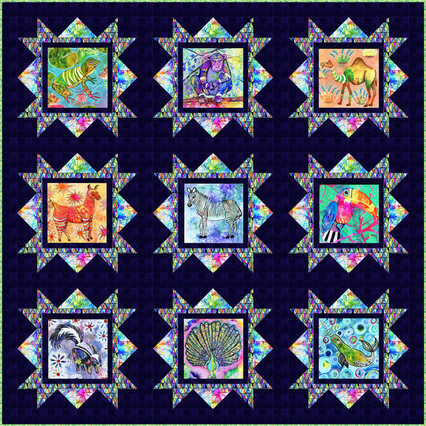 Wild Animals<br>Quilt by Stacey Day<br>Available Now!