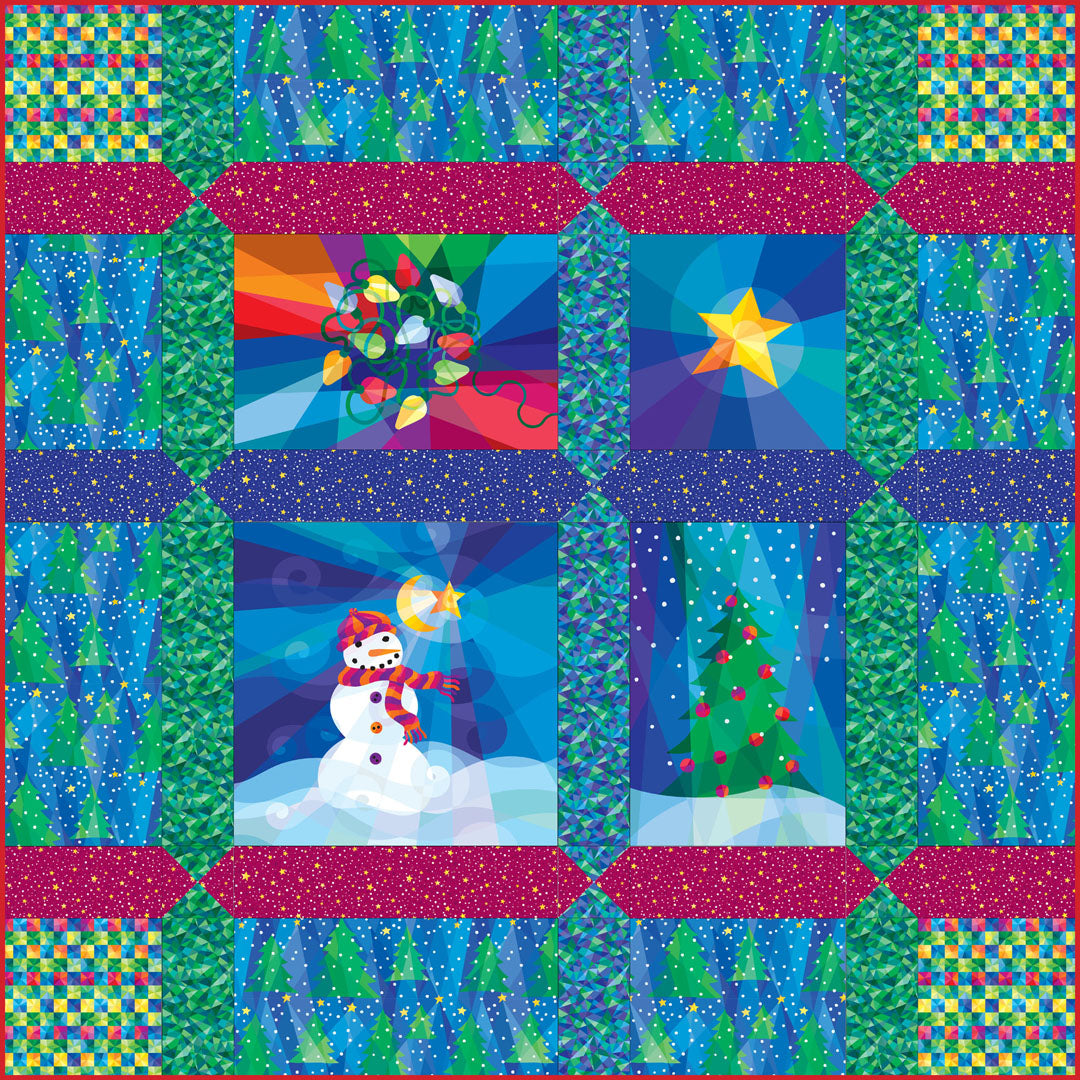 Winter Lights Quilt #1<br>by Susan Rooney