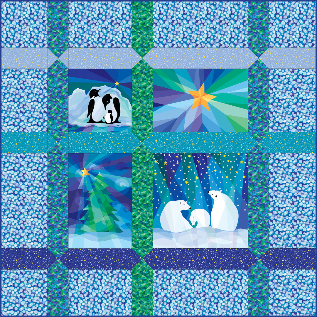Winter Lights Quilt #2<br>by Susan Rooney