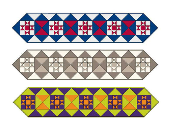 Crystals Table Runners<br>by Laura Blanchard<br>CRYSTALS