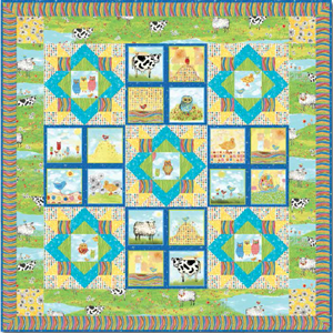 Good Morning Sunshine<br>Quilt Design by Heidi Pridemore<br>Moos & Hoos