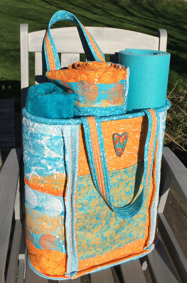 The Seashore Beach/Yoga Tote Pattern for Purchase<br>by Susan Rooney